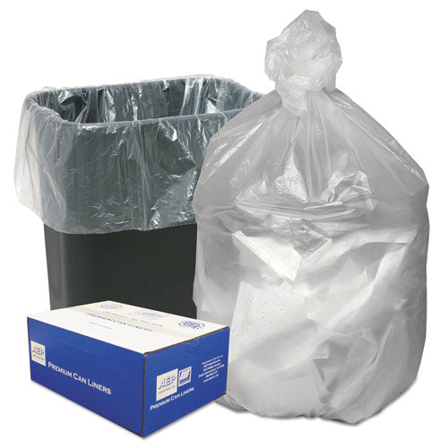 ESWBIHD24338N - High Density Can Liners, 16gal, 8 Microns, 24 X 33, Natural, 1000-carton