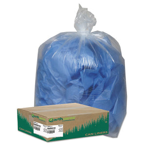 ESWBIRNW4015C - Clear Recycled Can Liners, 31-33gal, 1.25mil, Clear, 100-carton