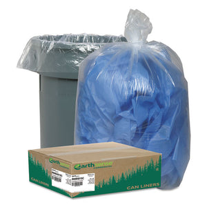 Linear Low Density Clear Recycled Can Liners, 23 Gal, 1.25 Mil, 28.5" X 43", Clear, 150-carton