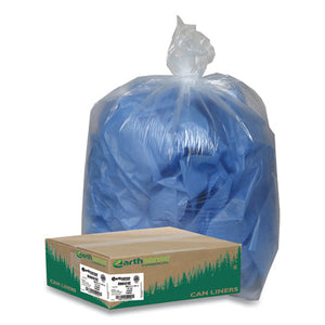Linear Low Density Clear Recycled Can Liners, 23 Gal, 1.25 Mil, 28.5" X 43", Clear, 150-carton