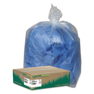 ESWBIRNW5815C - Clear Recycled Can Liners, 55-60gal, 1.5mil, Clear, 100-carton