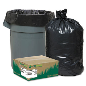 ESWBIRNW6050 - Recycled Can Liners, 55-60gal, 1.25mil, 38 X 58, Black, 100-carton