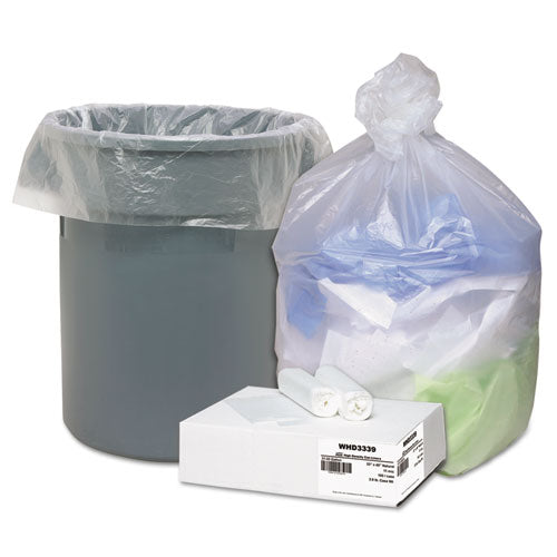 ESWBIWHD3339 - High Density Can Liners, 31-33gal, .433mil, 33 X 40, Natural, 100-carton