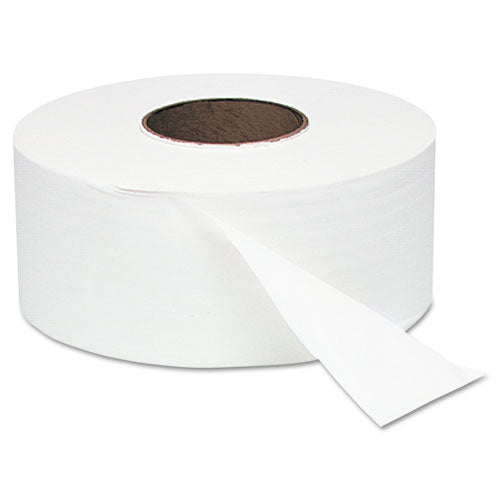 ESWIN202 - White Jumbo Roll Bath Tissue, 9" Dia, 1000ft, 12 Rolls-carton