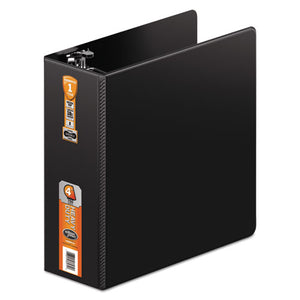 ESWLJ38454B - Heavy-Duty D-Ring Binder W-extra-Durable Hinge, 4" Cap, Black