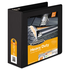 ESWLJ38554B - Heavy-Duty D-Ring View Binder W-extra-Durable Hinge, 4" Cap, Black