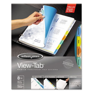 ESWLJ55067 - View-Tab Transparent Index Dividers, 8-Tab, Rectangle, Letter, Assorted