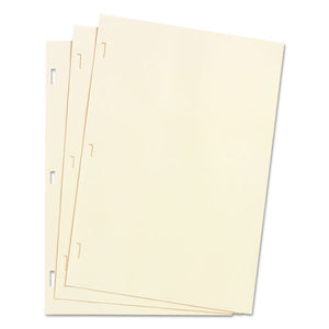 ESWLJ90130 - Looseleaf Minute Book Ledger Sheets, Ivory Linen, 14 X 8-1-2, 100 Sheet-box