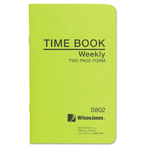 ESWLJS802 - Foreman's Time Book, Week Ending, 4-1-8 X 6-3-4, 36-Page Book