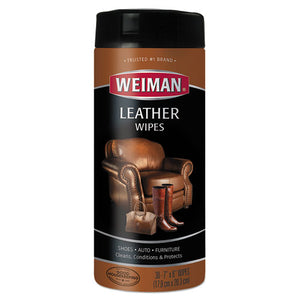 ESWMN91 - Leather Wipes, 7 X 8, 30-canister