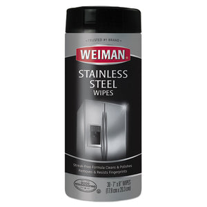 ESWMN92CT - Stainless Steel Wipes, 7 X 8, 30-canister, 4 Canisters-carton