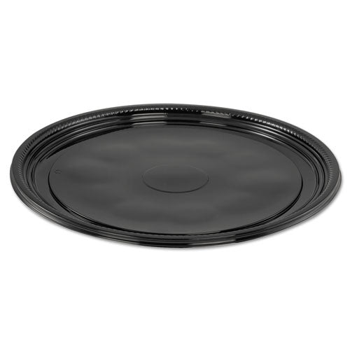 ESWNAA512PBL - Caterline Casuals Thermoformed Platters, Pet, Black, 12" Diameter