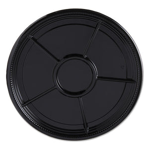 ESWNAA522BL - Caterline Casuals Thermoformed Platters, Pet, Black, 12" Diameter, 25-carton