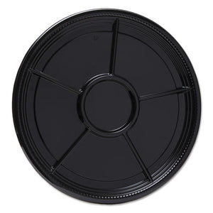 ESWNAA526BL - Caterline Casuals Thermoformed Platters, Pet, Black, 16" Diameter, 25-carton