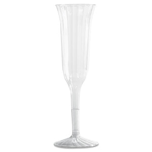 ESWNACCC5120 - Classic Crystal Plastic Champagne Flutes, 5 Oz., Clear, Fluted, 10-pack