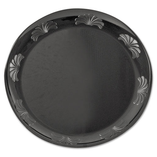 ESWNADWP75180BK - Designerware Plastic Plates, 7 1-2 Inches, Black, Round, 10-pack, 18-ct