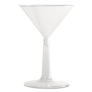 ESWNAMT696 - Comet Plastic Martini Glasses, 6 Oz., Clear, Two-Piece Construction, 12-pack