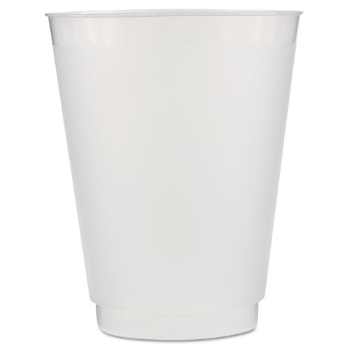 ESWNAPF16 - Front Flex Plastic Cups, 16 Oz, Frosted-translucent