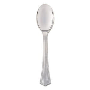 ESWNARFVSP10 - Heavyweight Plastic Serving Spoons, Silver, 10", Reflections, 60-carton