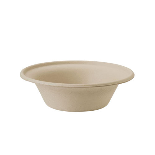 Fiber Bowls, 6" Dia X 1.7", 11 Oz, Natural, 1,000-carton