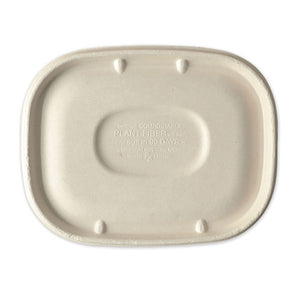 Fiber Lids For Fiber Containers, 8.9 X 6.9 X 0.4, Natural, 400-carton