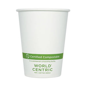 Paper Hot Cups, 12 Oz, White, 1,000-carton