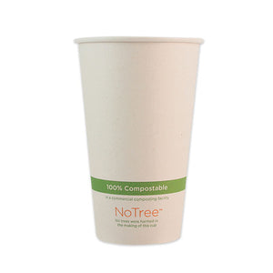 Notree Paper Hot Cups, 16 Oz, Natural, 1,000-carton