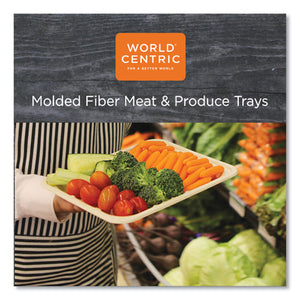 Fiber Trays, Pla Lined, Pfas Free, 8.3 X 4.9 X 0.7, Natural, 500-carton