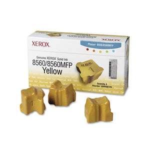 ESXER108R00725 - 108R00725 SOLID INK STICK, 3400 PAGE-YIELD, YELLOW, 3-BOX