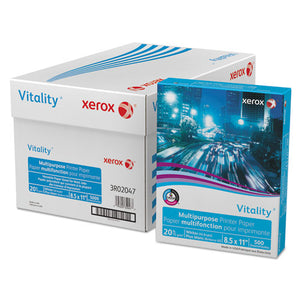 Vitality Multipurpose Print Paper, 92 Bright, 20lb, 8.5 X 11, White, 500 Sheets-ream, 3 Reams-carton