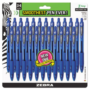 ESZEB12225 - Z-Grip Retractable Ballpoint Pen, Blue Ink, Medium, 24-pack