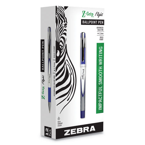 ESZEB21820 - Z-Grip Flight Stick Ballpoint Pen, Blue, Dozen