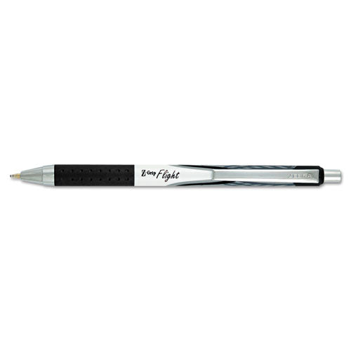ESZEB21910 - Z-Grip Flight Retractable Ballpoint Pen, 1.2 Mm, Bold, Black, Dozen
