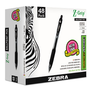 ESZEB22148 - Z-Grip Retractable Ballpoint Pen, Black Ink, Medium, 48-pack