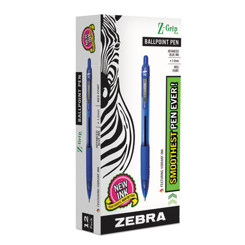 ESZEB22220 - Z-Grip Retractable Ballpoint Pen, Blue Ink, Medium, Dozen