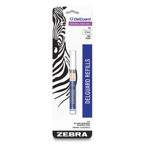 Delguard #2 Mechanical Pencil Lead Refill, 0.5 Mm, Hb, Black, 12-tube