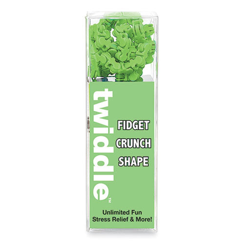 Twiddle Fidget Crunch Shape, Green