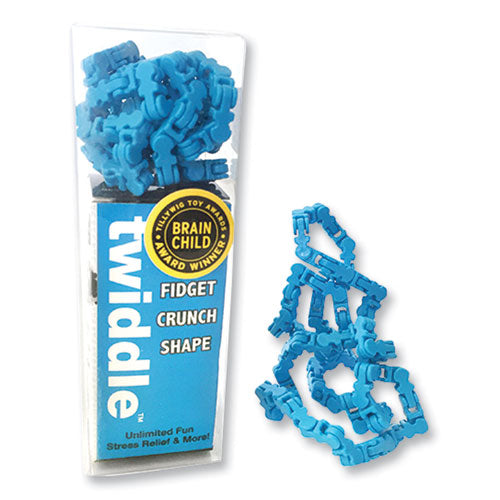 Twiddle Fidget Crunch Shape, Blue