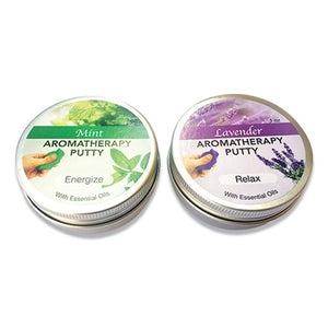 Aromatherapy Fidget Putty, Relaxing Lavender-infused Purple And Energizing Mint-infused Green, 2-pack