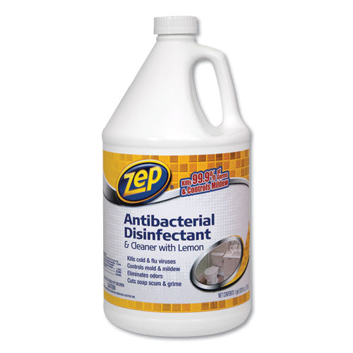 ZPEZUBAC128CT - ANTIBACTERIAL DISINFECTANT, LEMON SCENT, 1 GAL, 4-CARTON