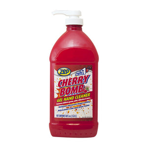 Cherry Bomb Gel Hand Cleaner, Cherry Scent, 48 Oz Pump Bottle, 4-carton